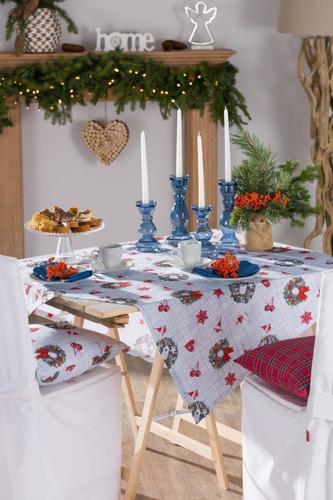 dekoracja wigilijnego stołu - jaki obrus wybrać?